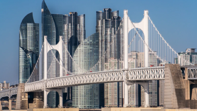 [Pakej Pelancongan Khas Berbahasa Cina di Busan] Dek Pemerhatian Batu Darit di Cheongsapo + Jambatan Gwangan + Lotte World Adventure Busan