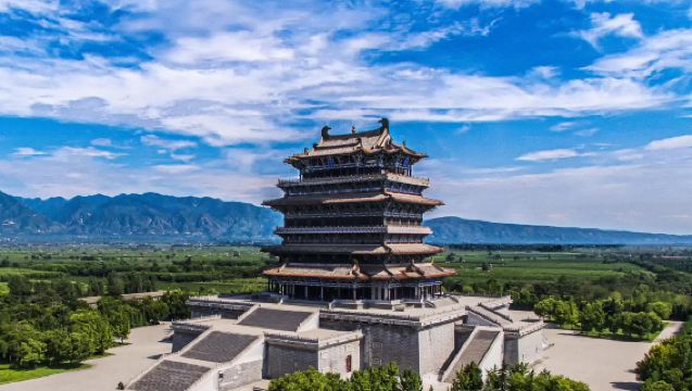 永樂宮+廣仁王廟+風陵渡+鸛雀樓+大鐵牛+普救寺+關帝廟