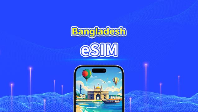 Bangladesz eSIM | 4G | Szybki internet | 24 godziny | Wybór dni 1-30 | Kod QR