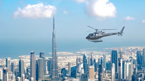 Falcon heli Dubai palm island atl helicopter - join-in/charter optional 1