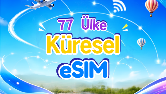 Global (77 Ülke) 5G/4G eSIM | Google Maps/TikTok/ChatGPT Destekli | Veri Paketi | 24 Saatlik Faturalandırma | 1–7 Gün | QR Kod