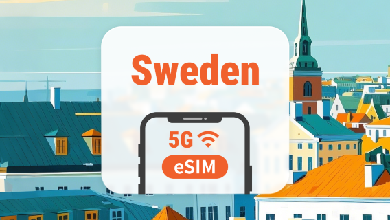 Sweden 5G eSIM | Dual Network • All AI & TikTok | 1–30 Days | QR Code