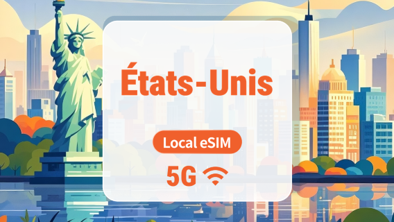 États-Unis T-Mobile 5G eSIM | IP Locale • IA & TikTok | 15/30/60 Jours | Code QR