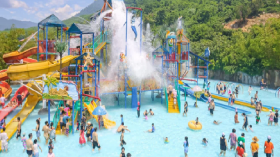 Da Nang Shencai Mountain water park 1-day tour! Enjoy water activities and soak in the unique therapeutic hot spring!