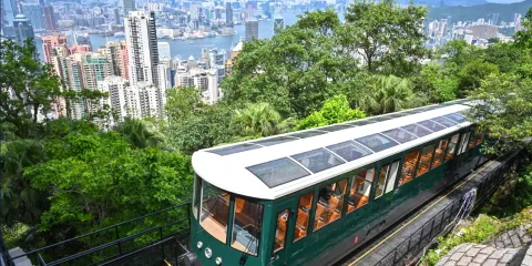 香港尊享日遊:山頂纜車快線登車+舊城中環漫步+維港夜遊