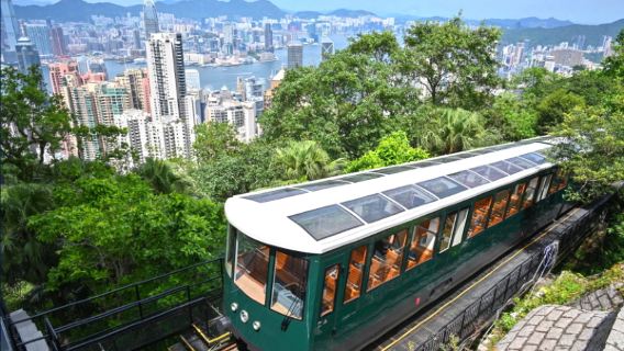 Hong Kong exclusivo: excursión de un día con acceso rápido al teleférico del pico, paseo por el casco antiguo de Central y crucero nocturno por Victoria Harbour
