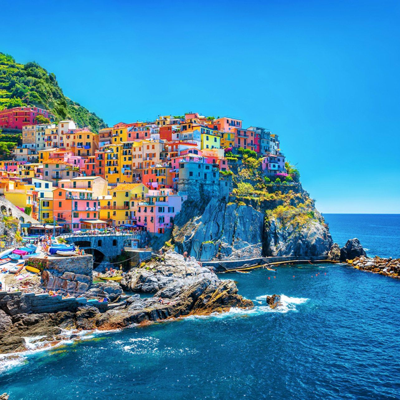 Cinque Terre Boat Tour + Snorkeling + Lunch in Monterosso