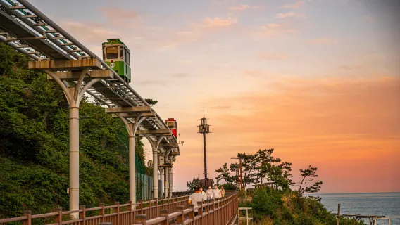 Busan Altstadt Spaziergang + Jagalchi Markt + Haeundae Sky Train Sonnenuntergang Tagesausflug (Busan)