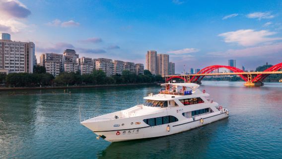 【柳州柳江夜遊(遊船票)】廣西柳州東堤旅遊碼頭/快速出票/多船型可選(非凡1號遊艇/真龍號遊船)