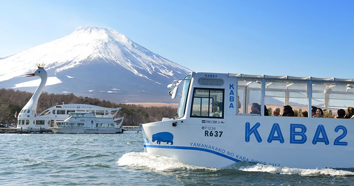 Trasferimento per piccoli gruppi|tour di un giorno in bus e crociera KABA al Monte Fuji + Lago Kawaguchi + punti fotografici popolari