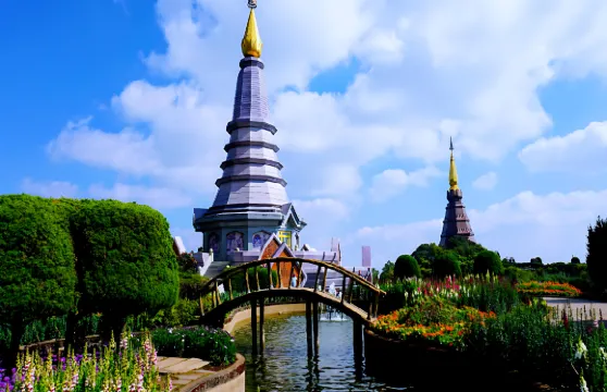 清邁茵他儂國家公園一日遊【徒步|瀑布|皇家雙塔|部落村】