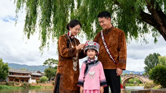 麗江束河古鎮旅拍【跟拍攝影親子照情侶閨蜜兒童跟拍家庭旅拍】