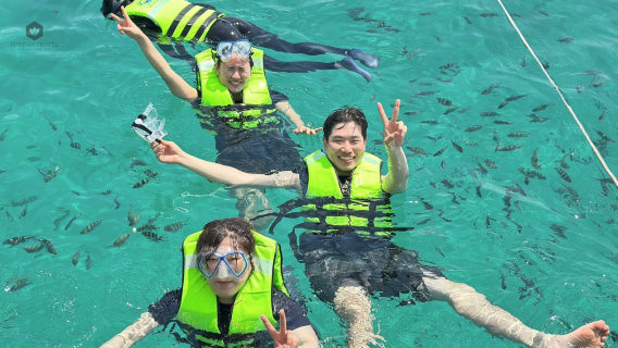 Tour di un giorno per snorkeling a Phu Quoc Island [3 isole + 2 sessioni di snorkeling + pranzo + trasferimento]