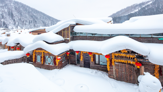 Yabuli Snow Town 1-day tour round-trip shuttle bus