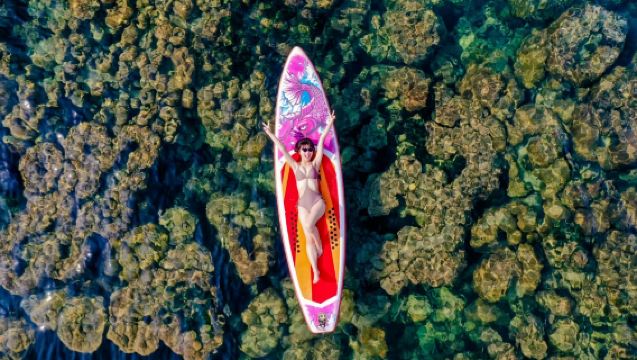 越南富國島出海遊3島跳島一日遊：浮潛+槳板/空拍+午餐+接駁