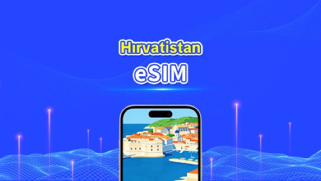 Hırvatistan eSIM | 5G/4G | Yüksek Hızlı İnternet | 24 Saat | 1-30 Gün Arası Seçenekler | QR Kodu