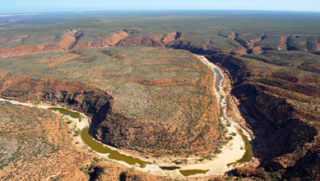 Visite aérienne des îles Abrolhos et du lac rose en Australie