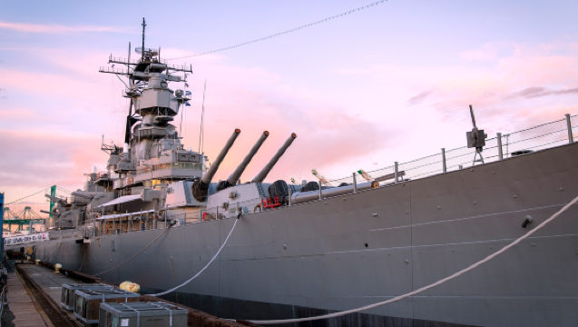 1-day tour to The Getty, Santa Monica State Beach, Battleship USS Iowa Museum and Long Beach (admission ticket not included)