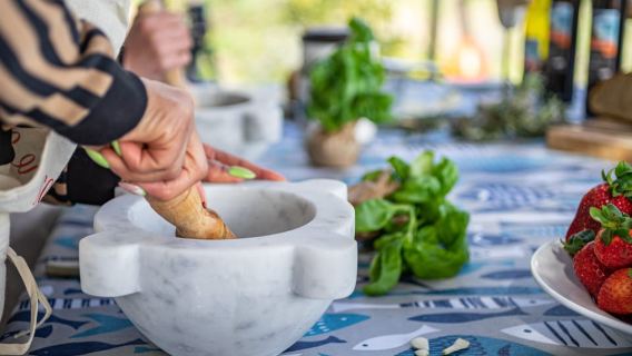 チンクエテッレ: ニョッキ＆ペスト料理教室（海眺望）
