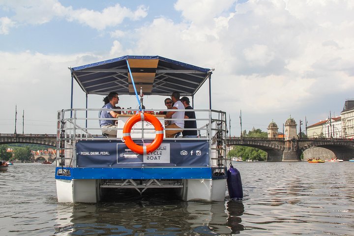 Prague: Swimming Beer Bike on A Cycle Boat