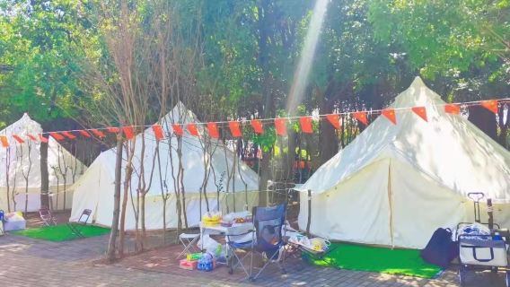 武漢梁子湖葫蘆島房車露營地·露營(過夜)【輕奢帳篷/親子家庭公司團建優選/武漢週邊遊】