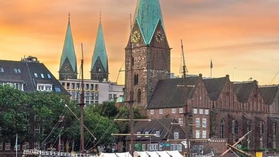 德國不萊梅中世紀城堡+羅蘭雕像-感受格林童話與歷史的交會