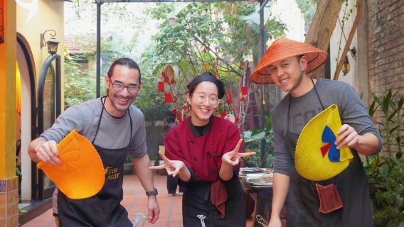 Hanoi Cooking Class: Pho/ Bun Cha/ Banh Xeo...+Free Egg/Salt Coffee