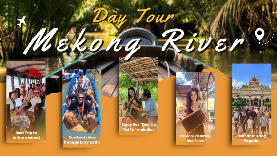 호치민 출발: 리버 크루즈, 섬, 빈트랑 사원을 통해 메콩 삼각주를 탐험하세요