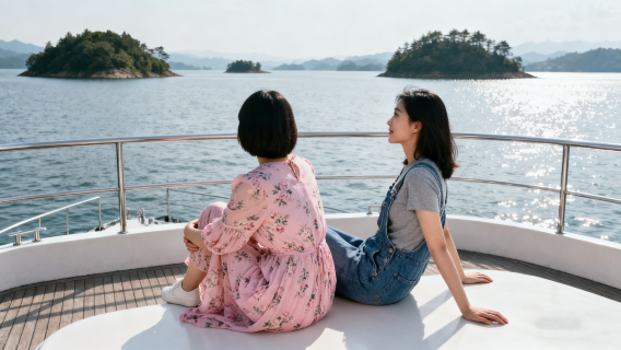 杭州千島湖景區旅拍【跟拍攝影親子照情侶閨蜜兒童跟拍家庭旅拍】