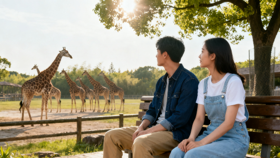 湖州長頸鹿莊園旅拍【跟拍攝影親子照情侶閨蜜兒童跟拍家庭旅拍】