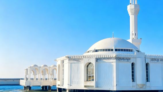 沙烏地阿拉伯吉達老城+泰耶巴特博物館+拉赫馬清真寺（漂浮清真寺）+噴泉一日遊