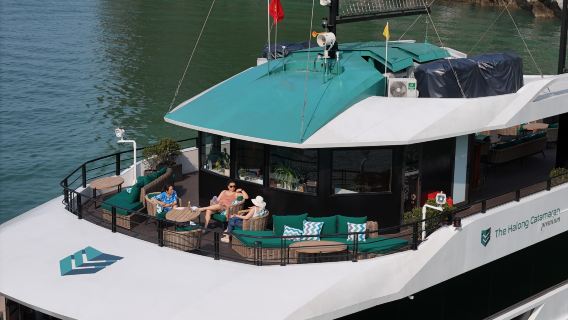 The Ha Long Catamaran | Ha Long Bay & Lan Ha Bay | Elite Voyage with Unique Waterslide