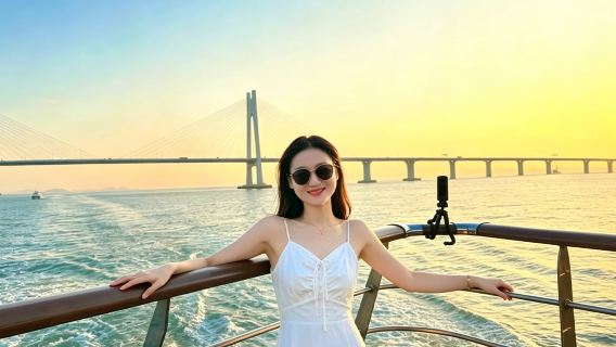 Shenzhen Greater Bay Cruise No.1/No.2 Hong Kong-Zhuhai-Macao Bridge · lawatan sehari tiket kapal pelancongan 3 jam