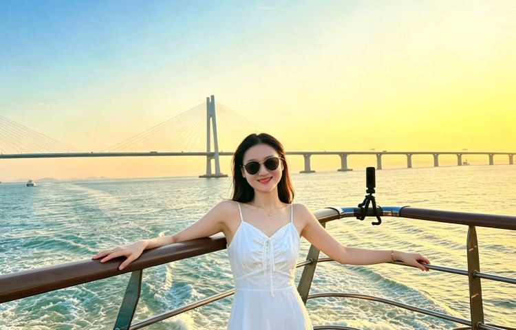 Shenzhen Shekou cruise through Hong Kong-Zhuhai-Macao bridge round-trip sightseeing boat ticket for Greater Bay Area Cruise No. 1/No. 2/Yi Dun