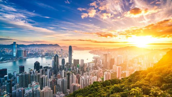 Expérience en téléphérique de Victoria Peak à Hong Kong (Aller-retour en téléphérique + vue panoramique + vue complète sur l'île de Hong Kong + Sky Terrace 428 au sommet)