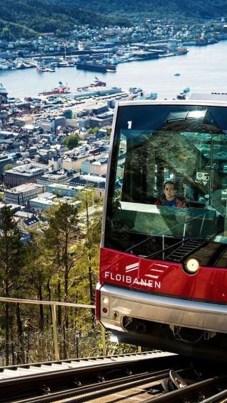 Norway Bergen 1-day tour | City sightseeing + Fløyen cable car + Mostraumen cruise