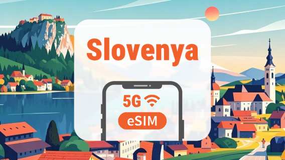 Slovenya 5G eSIM | Üçlü Şebeke • Tüm AI & TikTok | 1–30 Gün | QR Kod