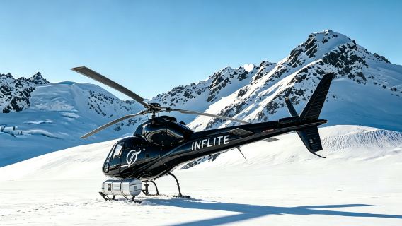 Cook-vuoren Tasmanin jäätikön inflite-helikopteri/hiihtokoneen nähtävyyslento [sisältää laskeutumisen]