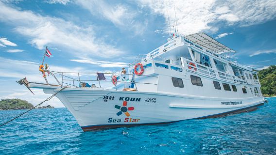 태국 푸켓 시밀란 군도 자격증 소지자 다이빙 스쿠버 다이빙/스노클링 2일 [보트 스테이 다일 투어 딥 다이빙 체험 + 스노클링 전문 다이빙 장비 강사 호텔 픽업]