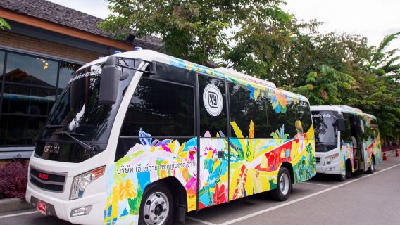 "Chihiro" Luxury Bus In-Depth Experience: Damnoen Saduak + Maeklong Railway Market + Vintage Train Ride + Salt Field Foot Spa + Michelin Dining + Professional Photographer Service