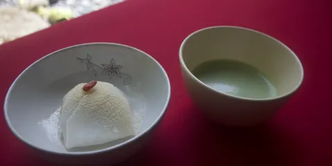 京都宇治 寶善院 坐禪體驗與精進甜點『寺院芝麻布丁』
