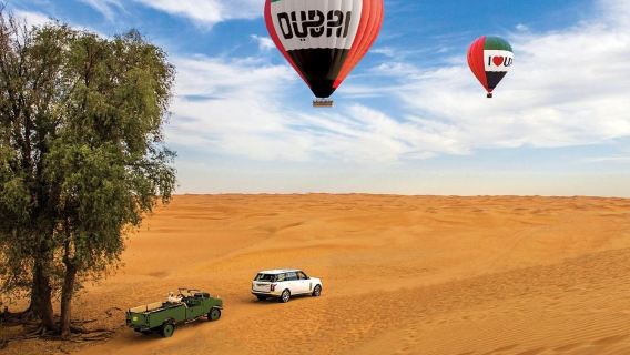 Hero Balloon Flights| Luxury Sunrise Hot Air Balloon with Land Rover, Michelin-starred breakfast