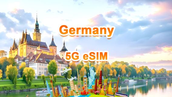 Germany 5G eSIM | Daily package/Total package | 1GB/day-total 30GB | 1-30 days | 24-hour system | QR code