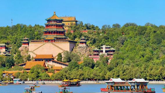 Mutianyu-Große Mauer + Neuer Sommerpalast Tagesausflug [Reisebus-Speziallinie zu den Sehenswürdigkeiten|Kostenloser Shuttleservice|Tiefgehende Führung