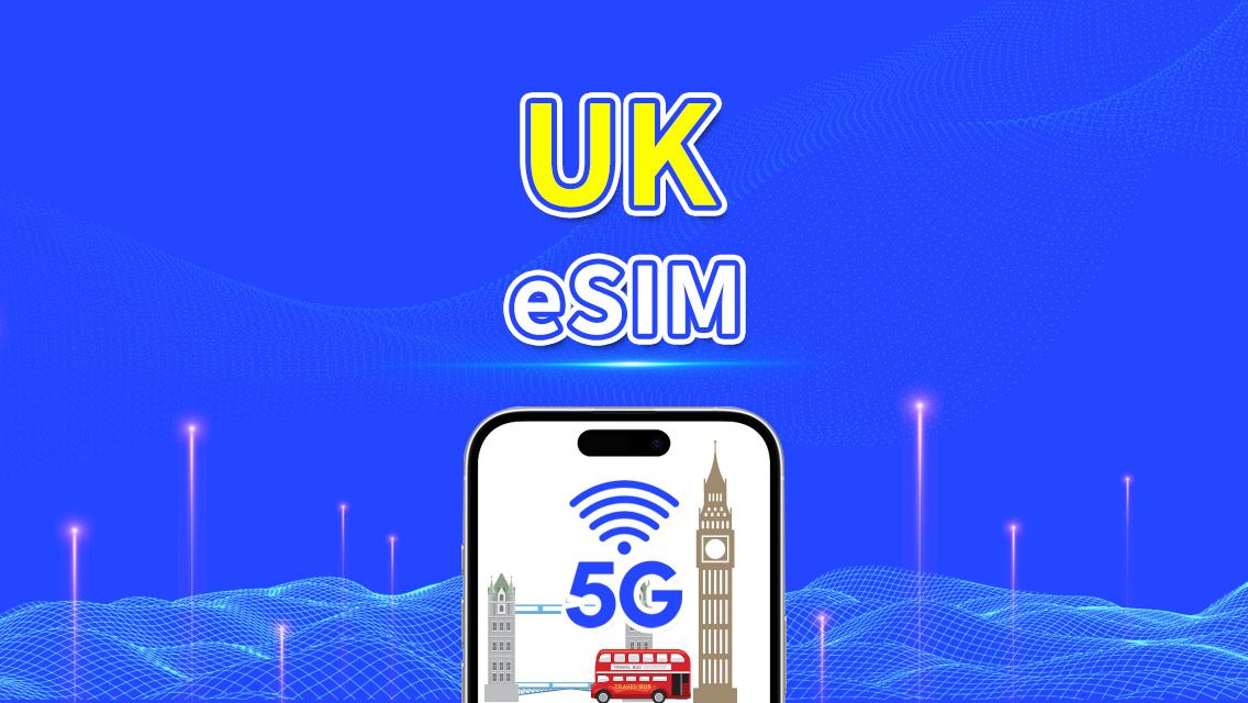 UK eSIM | 5G/4G | Daily/Total Data Package | 1–30 days | 24-Hour Billing | QR code