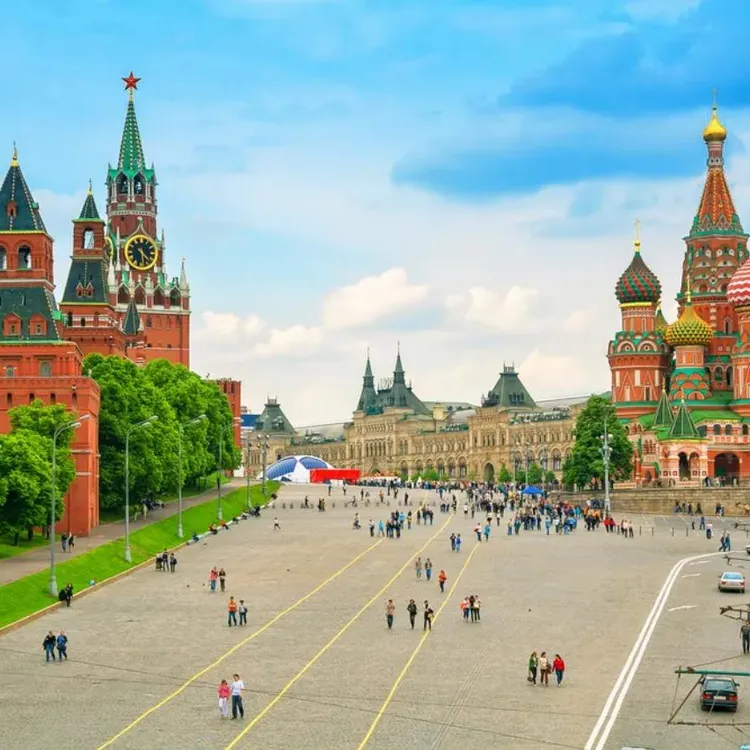 ロシア 記念 建築 5枚セット 赤の広場 クレムリン宮殿 聖ワシリイ大聖堂 モスクワ日帰りツアー～赤の広場＋クレムリン＋大聖堂＋国立歴史博物館