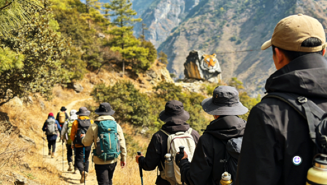 샹그릴라 중호두 협곡 당일 치기 여행 순수 여행 + 14인 소그룹 + 가이드 + 등산 지팡이 + 영양 도시락