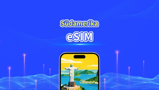 Südamerika eSIM | 5G/4G | Tages-/Gesamt-Datenpaket | 1–30 Tage | 24-Stunden-Abrechnung | QR-Code