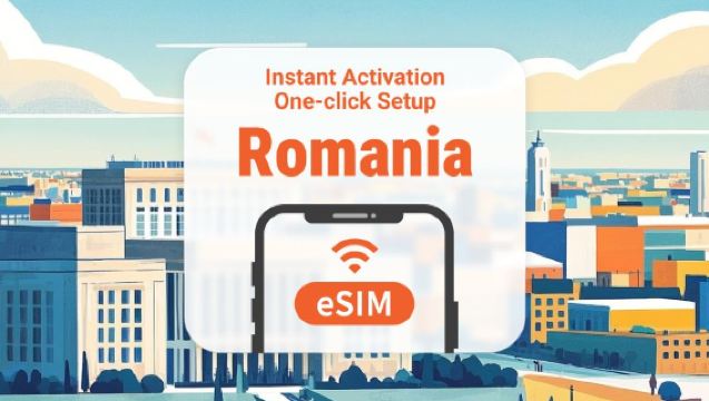 Rumænien eSIM | Dobbelt netværksdækning | Understøtter ChatGPT & TikTok | Valgfri pakke på 1-30 dage | Køb og brug med det samme | QR-kode