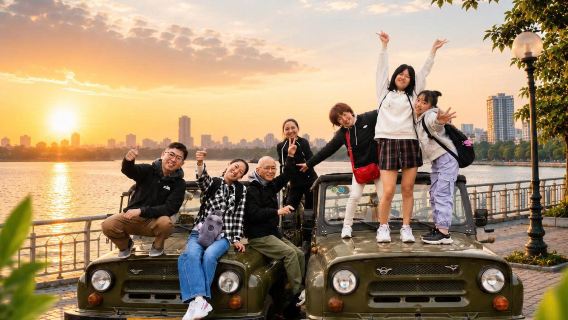 Hanoi City Highlights Sightseeing by Open-Air Jeep | 2 Hours